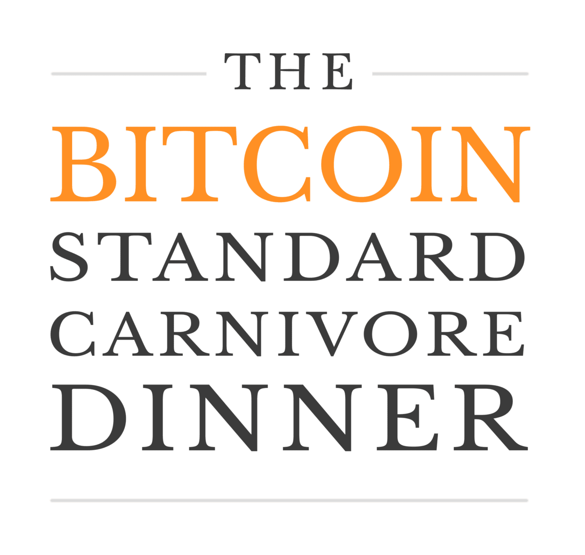 The Bitcoin Standard Carnivore Dinner Logo