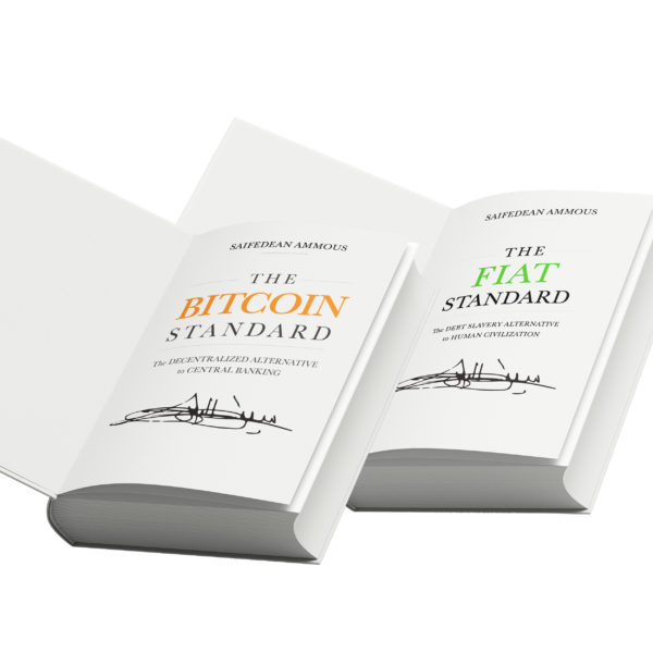 image of the Signed Copies of The Fiat Standard and The Bitcoin Standard