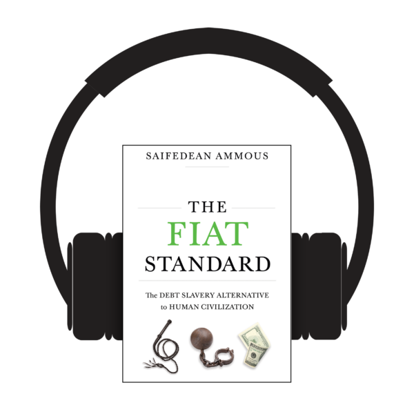 Cover of The Fiat Standard with headphones